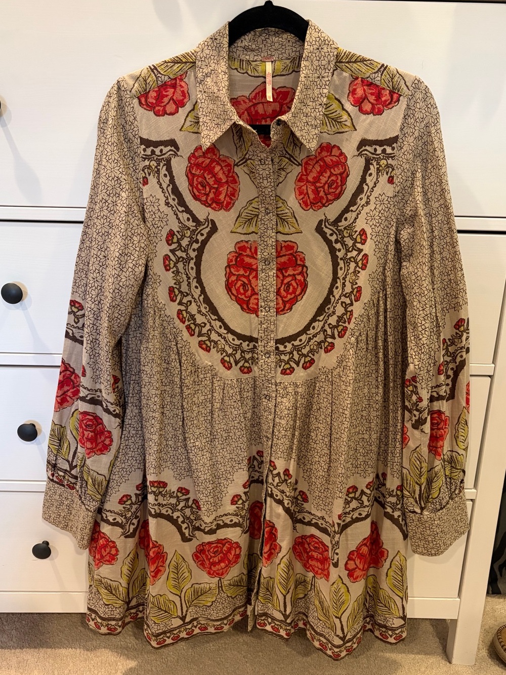 Free People Floral Button Up Dress